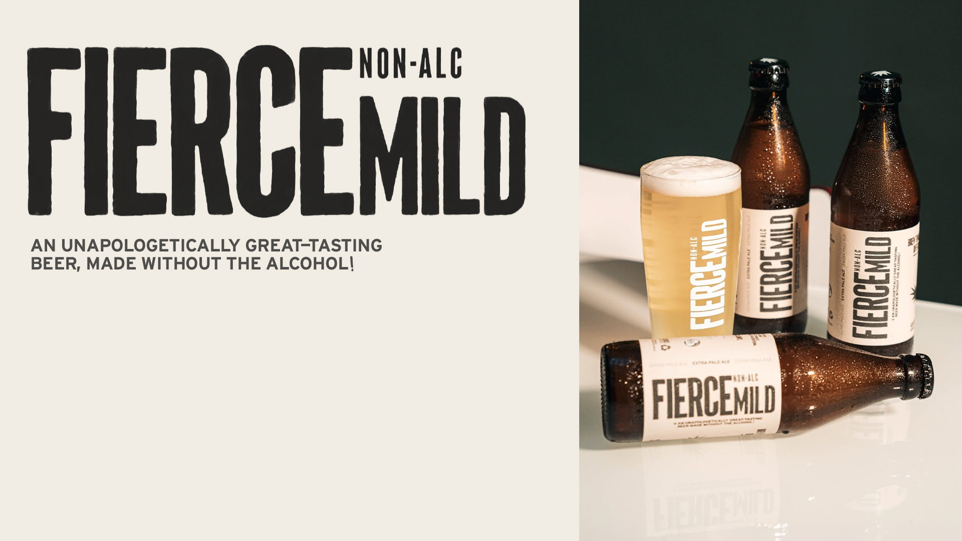 Fierce Mild logo and can